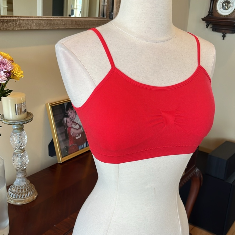 Comfy Red Lightly Padded Bra